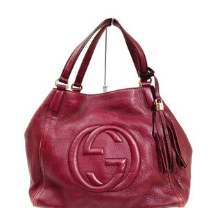 Huge Bordeaux Gucci handbag